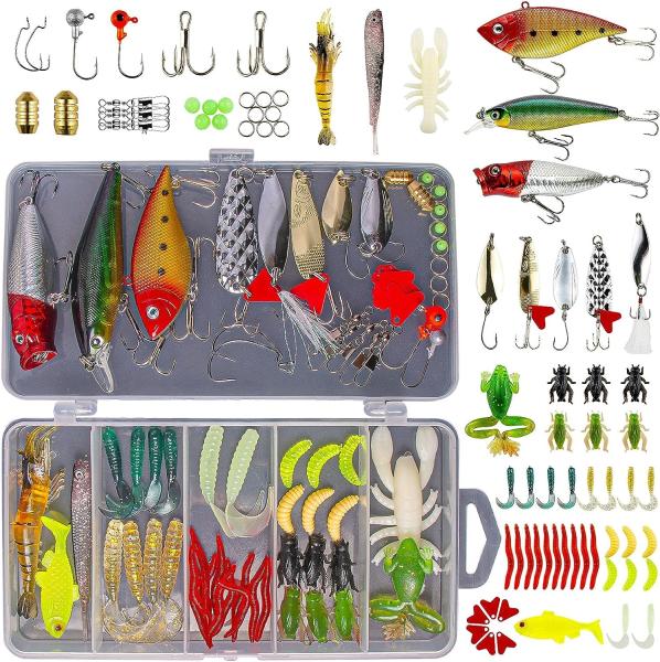 Freshwater Fishing Lure Kit Bait Bass Fishing Trout Lure Salmon Fishing Accessories