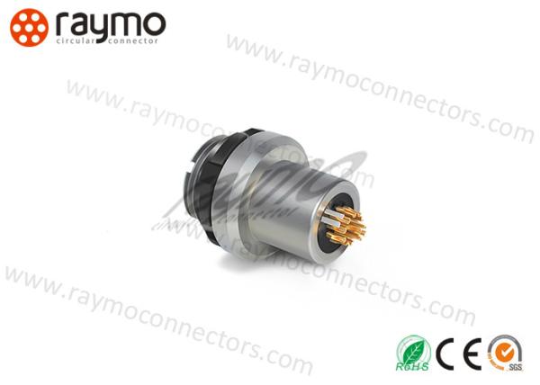 Conector impermeável do metal do Amc de Odu, série do RM-c, conectores circulares do soquete do painel de FG8 7pins