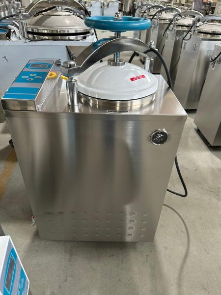 Internal Steam Cycle Safety Lock Digital Display Vertical Autoclave