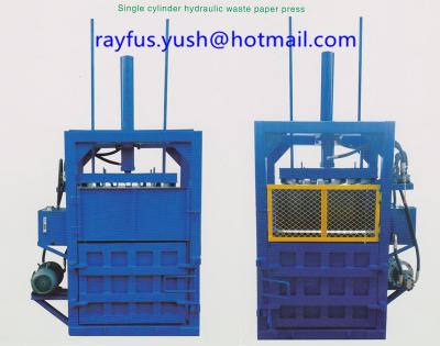 Prensa portátil do cartão de Mini Cardboard Baler Machine móvel/único cilindro