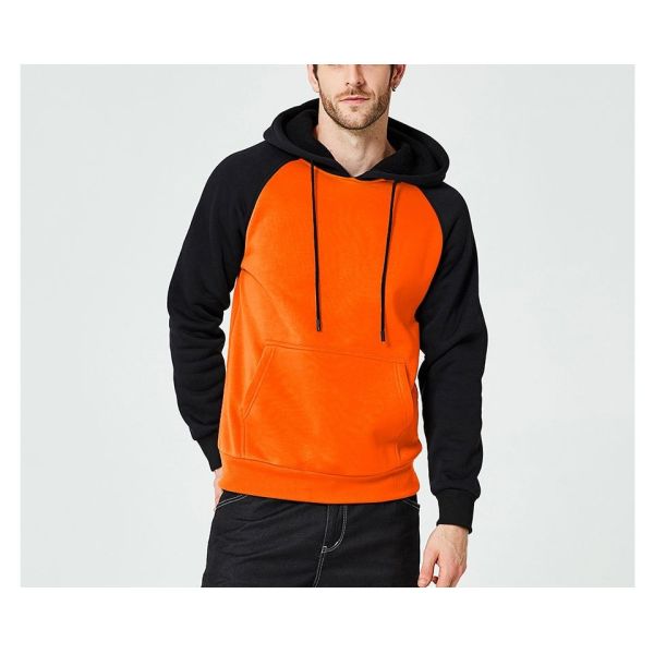 Fashion 100% Cotton Block Mens Oversized Pullover Hoodie For Autumn Season
