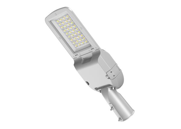 L'éclairage public est assuré par un système de luminaire à LED de 80 W.