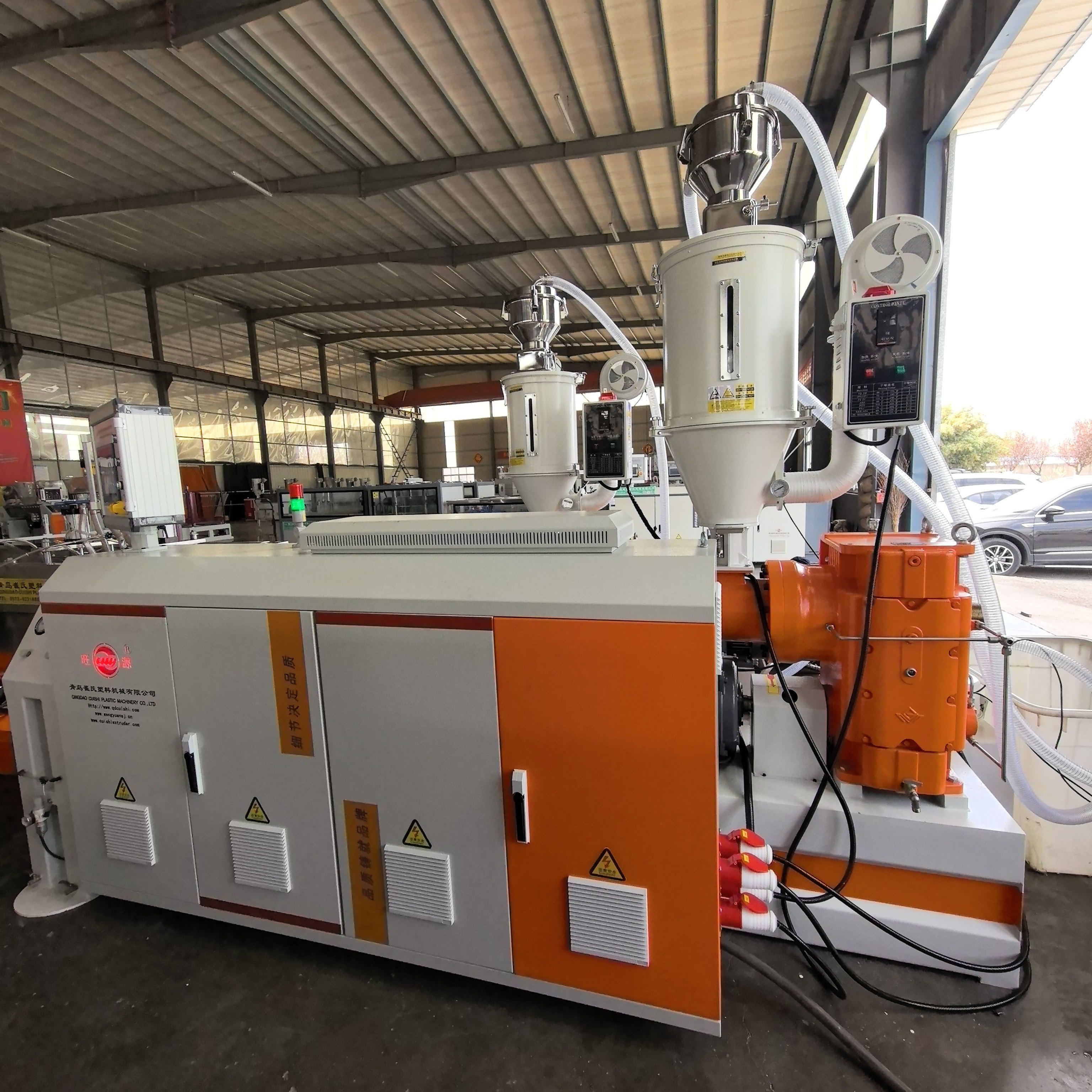 Industrial PE PP Ventilation Corrugated Pipe Production Line Air Conditioning Duct Making Machine