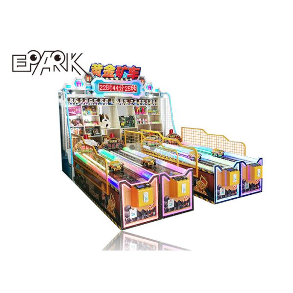 Carnival Multi Players Coin Operated Arcade Machines Golden Minecart For Amusement Park Fast