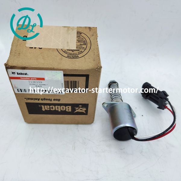 24V bloqueo de tracción de la excavadora solenoide OEM 7136559 6681512