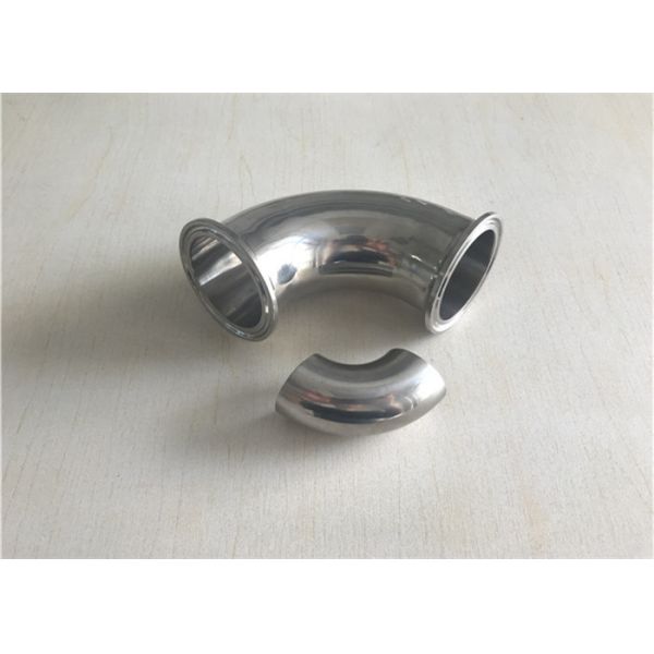 Санитарные штуцеры трубы нержавеющей стали/нержавеющая сталь полировать зеркала локтя 90 градусов