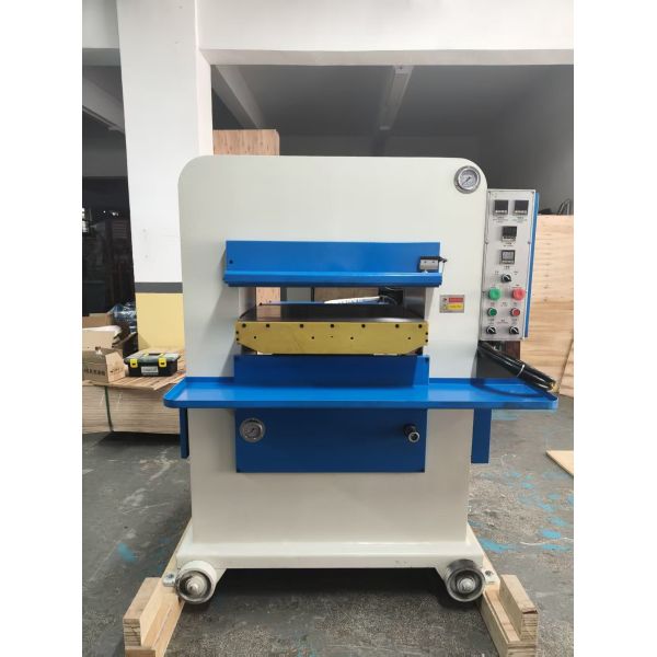 Semi-Automatic Leather Production Machinery Working Area 500*600mm Hydraulic Heat Press Upper Pu Leather Bag Embossing Logo Machine