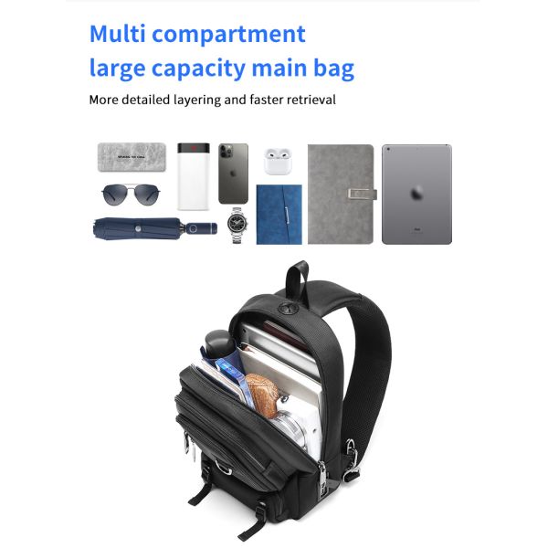 Туристический рюкзак с одним плечом для мужчин