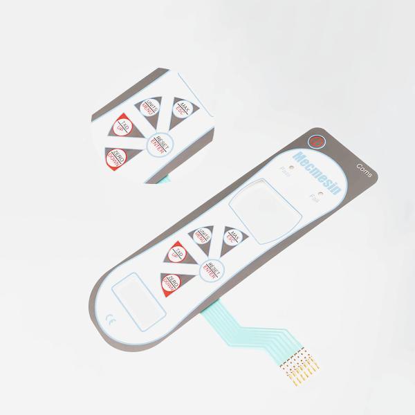 Electronic PET Membrane Switch , Tactile Membrane Keypad With Logo Printing OEM