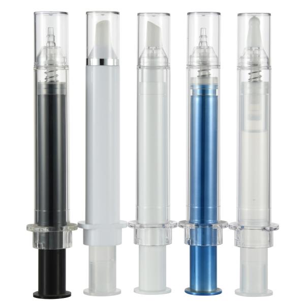 Screen Printing Empty Cosmetic Airless Bottle Eye Serum Bottle 15ml