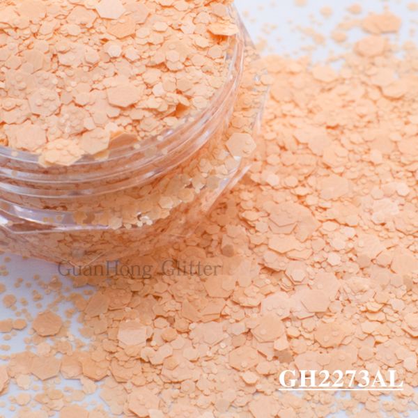 Matte Solvent Resistant Glitter Epoxy Chunky Mix For Nail Arts Decorations