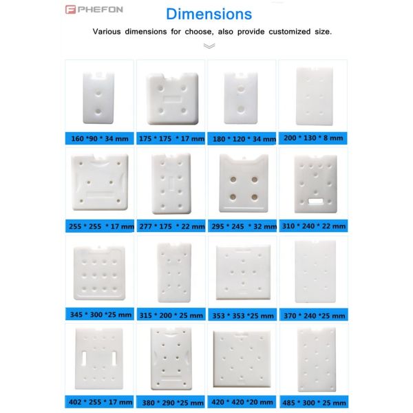 Multiple Useage Reusable Ice Pack Non-toxic Gel Inside Durable Plastic Used In Food Preservation And Medical Equipment Shipping
