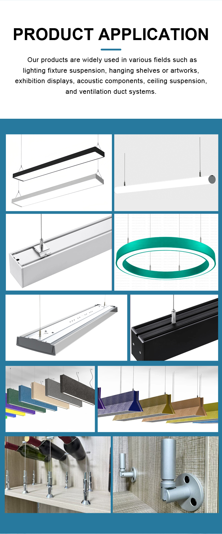 Adjustable Cable Gripper Ceiling Hanging Wire Kit Lights, Light Box LED Light Cable Suspension Kit