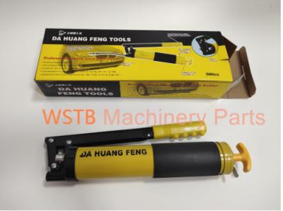 Arma de graxa de alta pressão do pistão dobro manual, arma de graxa do volume alto da máquina escavadora