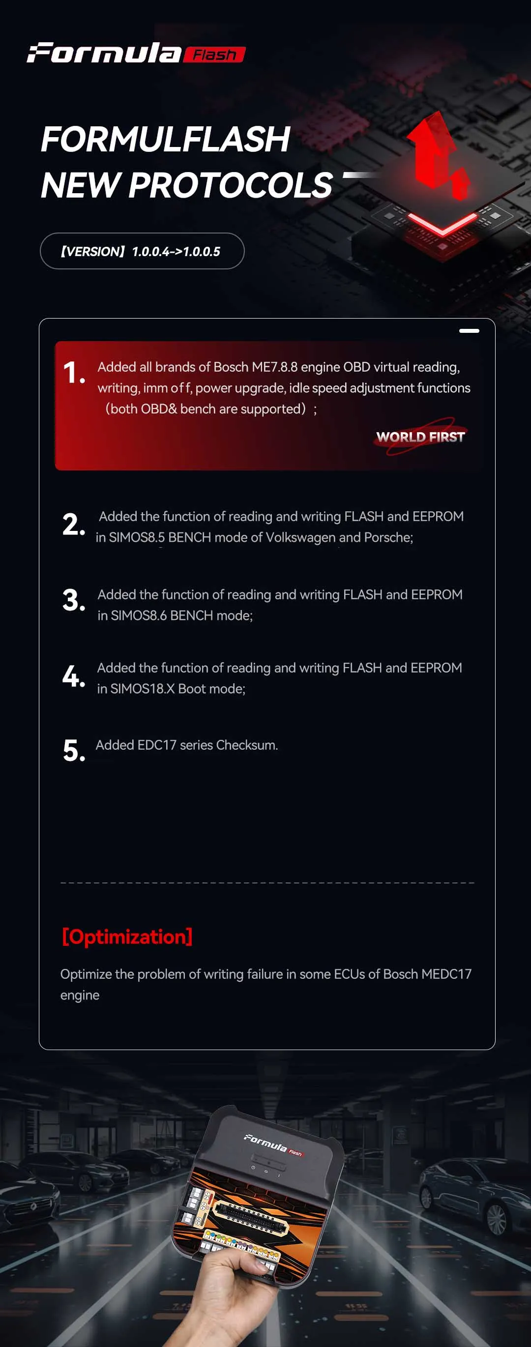 FormulaFLash ECU TCU Чип Тюнинг Программист Обновление онлайн через Bench Boot Читать и писать EEPROM / FLASH ECU TCU Чип Тюни