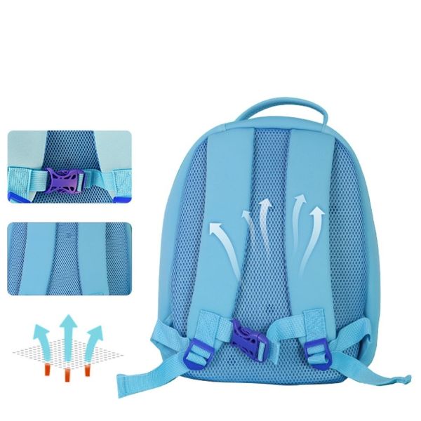 Pink Blue Neoprene Fabric Blank Sublimation School Bag For Children Custom Printing Kids Bags Backpacks