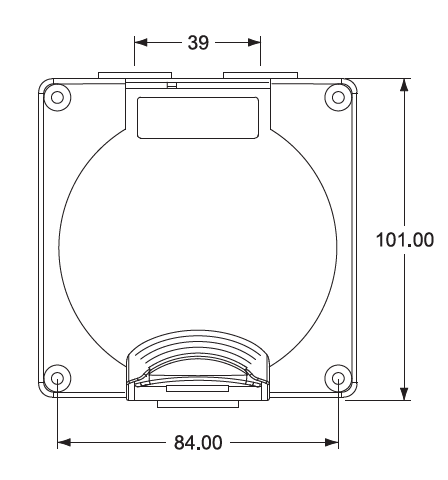 Purple Horn 56SO310 Outdoor Waterproof Switch Socket Nylon Plastic Parts Inside