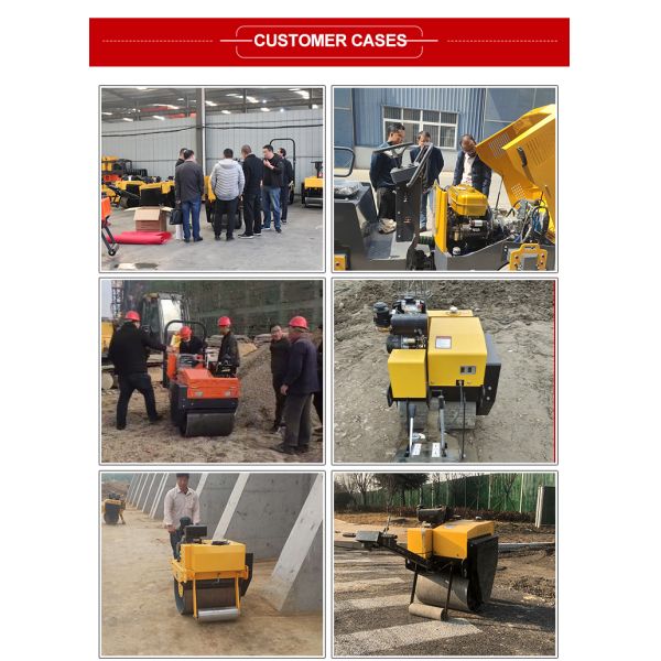 Small Road Roller Vibrator Compactor with 0.5mm Nominal Amplitude and 0-4 km/h Speed