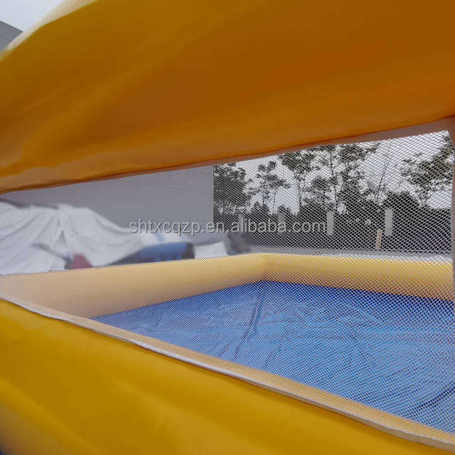 Inflatable Portable Water Volleyball Court Customizable Size Color Logo for Beach Resort Pool Party Commercial Events Wholesale