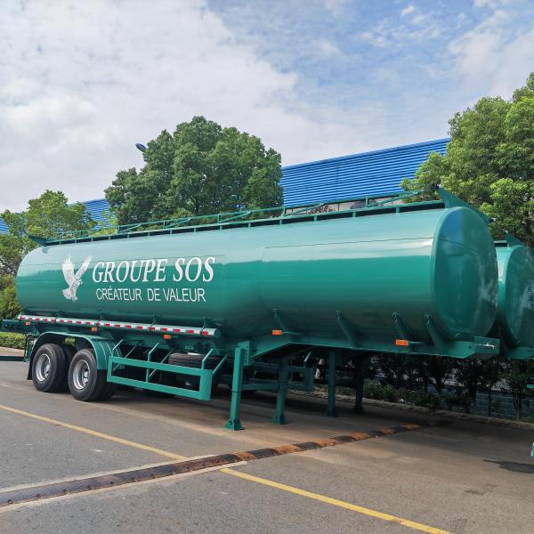 CLW 2 Axle Stainless Steel Tanker Truck Heavy Duty Drinking Water Tank Semi Trailer