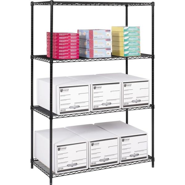 18 D X 42 W Office Supplies Storage Solution Epoxy Wire Shelving Unit
