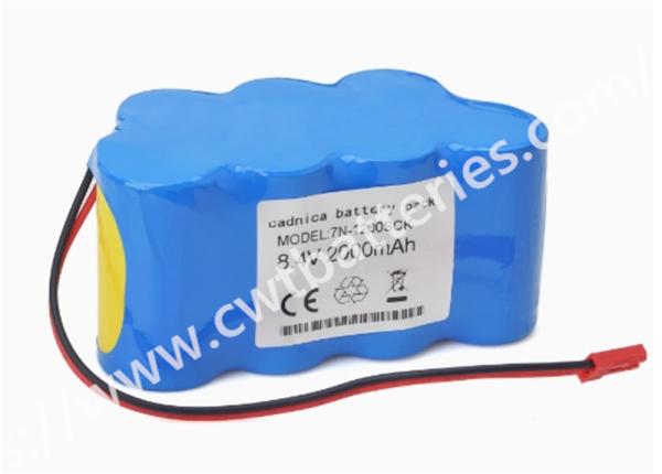 JMS SP-500 8.4V 2000mAh 7N-1200SCK Batería compatible NI-MH Batería de pequeño tamaño Batería para dispositivo médico