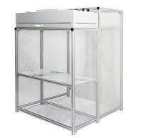 Facile d'assemblage Flexibilité opérationnelle et efficacité en espace Banquet propre mini Environnement propre Stand avec réglages de contrôle du débit d'air