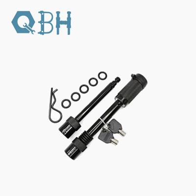 One Locking System Pin Set 58 and 12 Inch Black Trailer Hitch Lock Set+