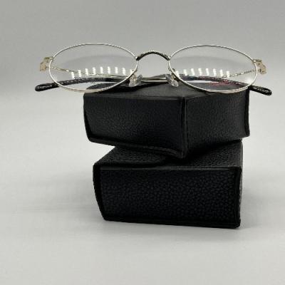 PU Leather Folding Eco 8.2CM Soft Sunglasses Case Handmade For Travel