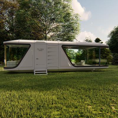 Modern And Stylish Prefabricated Luxury Tiny House Capsule 10T With Smart System Holiday Mobile Hotel