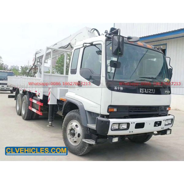 ISUZU FVZ 300hp Truck Mounted Crane 8ton Telescopic Boom Crane with Truck
