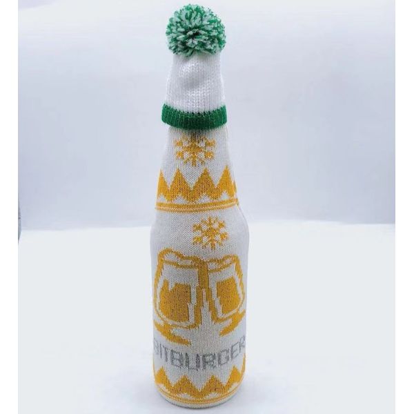 Cute Christmas Sweater Handmade Wine Bottle Cover for Christmas Decorations