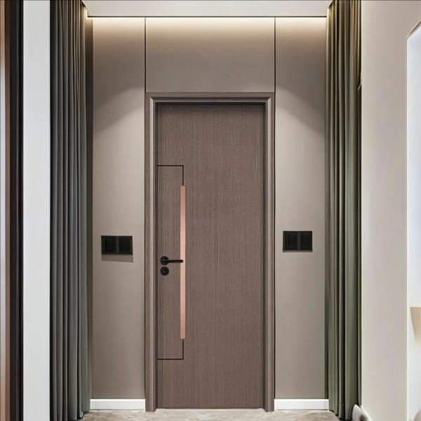 Termite Proof WPC Hollow Door with Sound Insulation 30dB and Stainless Steel Hinge for Residential and Commercial Use
