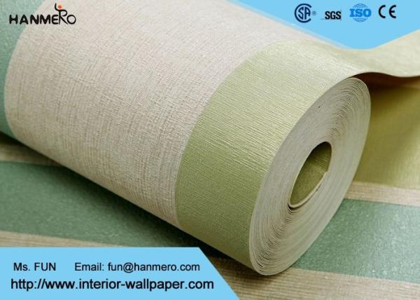 Brown European Style Wallpaper PVC Embossed Floral Home Decorative Wallcovering