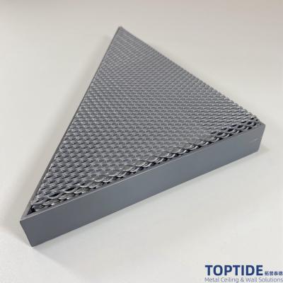Acoustic False Metal Triangle Ceiling Tile Railway Station Galvanized Steel Mesh Panel for Airport