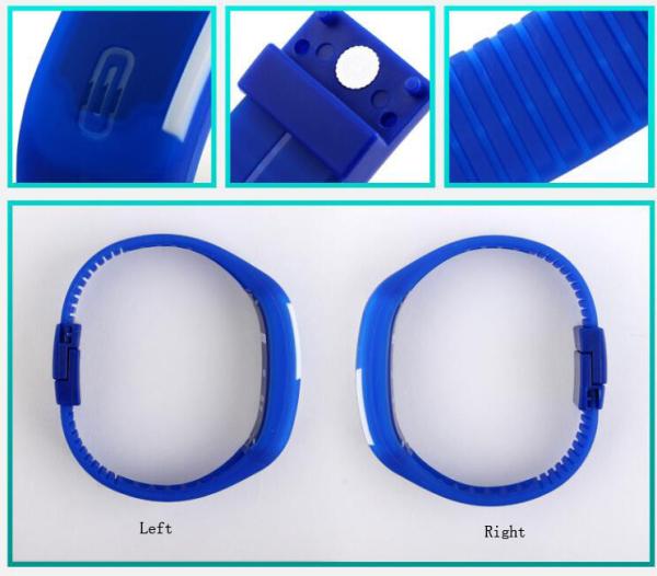 Relógio de pulso do silicone do relógio do diodo emissor de luz Digital do esporte dos homens exteriores para o presente relativo à promoção