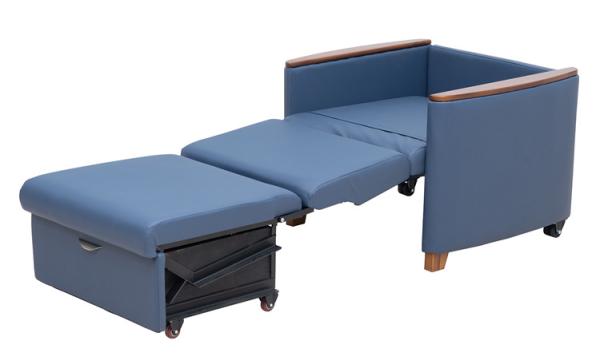 Multifunctional Hospital Sleeper Chair With Space-Saving Folding Design