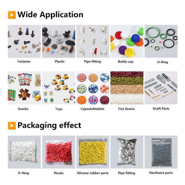 High Productivity TUBULAR FILM PACKAGING MACHINE for Bolts Nuts Washers Fastener Kits Easy Operate PLC Wrap
