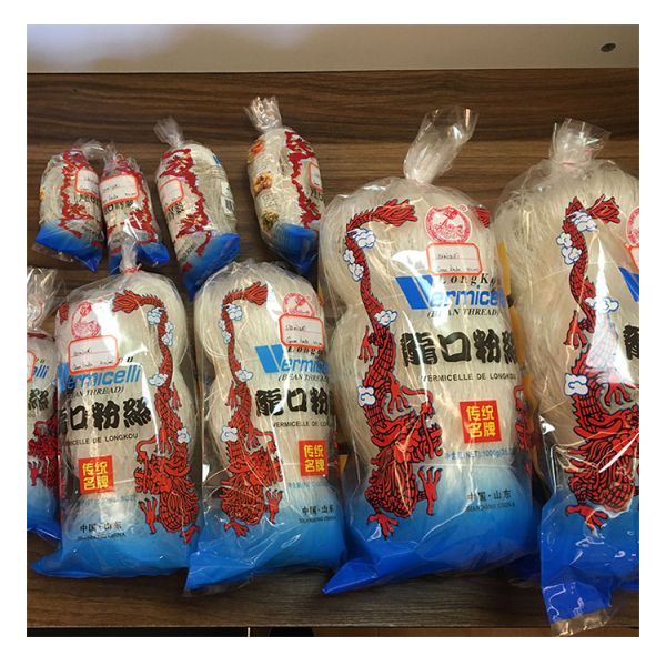 Bright Light Crystal and Clear Longkou Rice Vermicelli 250 G Rice Noodle Organic and Healthy Vermicelli Longkou