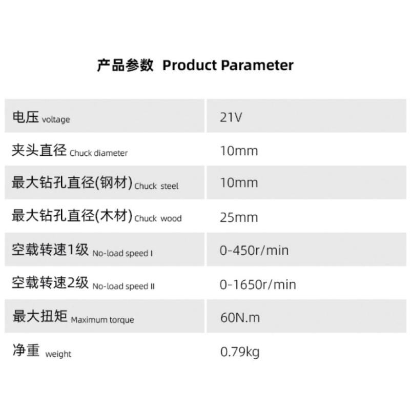 21V Lithium Brushless Cordless Drill Professional High Torque Electric Drill Tool Set with 4 Adapters and Variable Speed