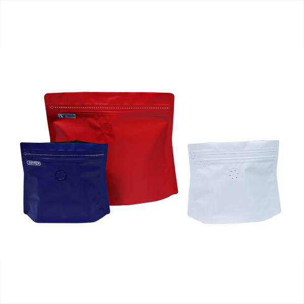 Stand up Hot Sale Self-standing Coffee zipper plastic bags with Valve