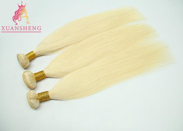 Brazilian 613 Blonde Hair Straight Bundles No Chemical / 100% Virgin Human Hair