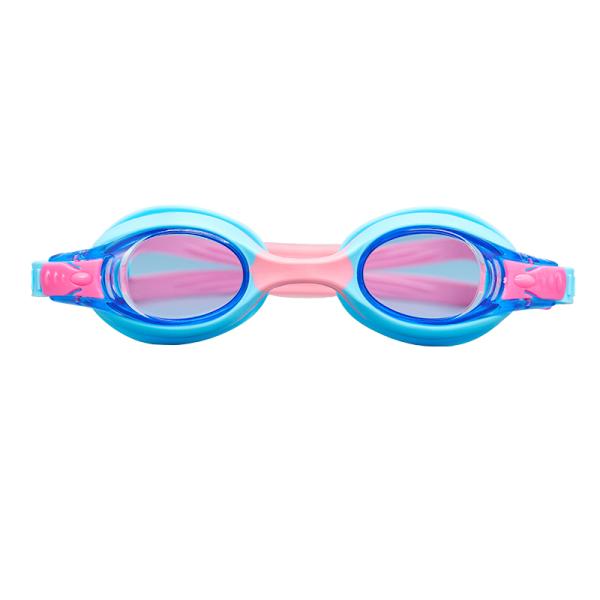 Anti-niebla y protección UV niños gafas de natación con correa ajustable y puente de nariz de silicona cómodo para niños