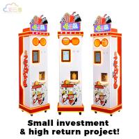 Vendeuse de popcorn frais avec écran LCD / corps en plastique acrylique métallique