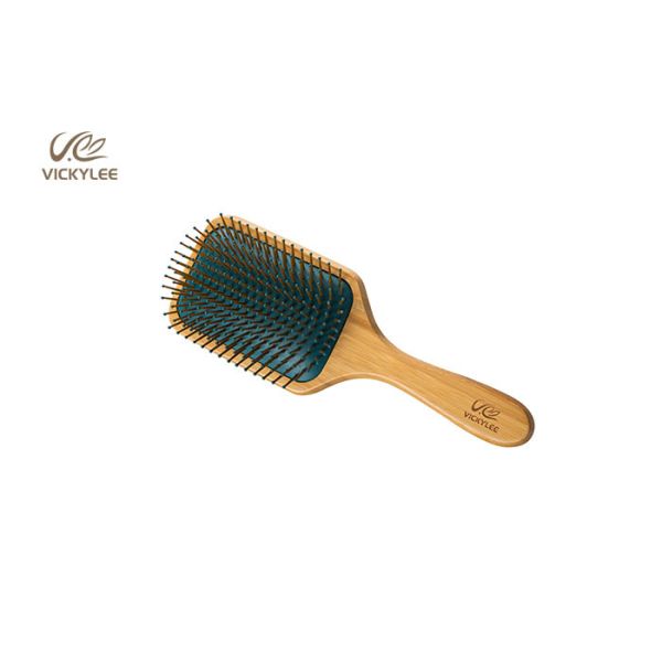 Square Oar Beech Wood 9.75 Inch Wooden Handle Hair Brush