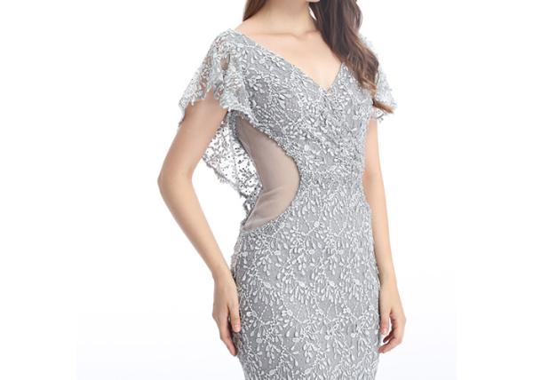 Mermaid Arabic Evening Gowns Dresses , Custom Fit Arabic Style Evening Gowns