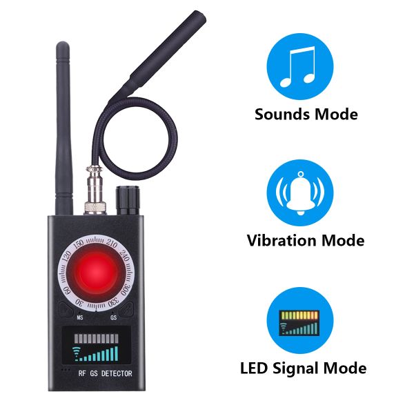 Wholesale Signal Detector Anti-Spy Hidden Security WiFi Camera GSM Audio Bug Finder GPS Signal Lens RF Detector