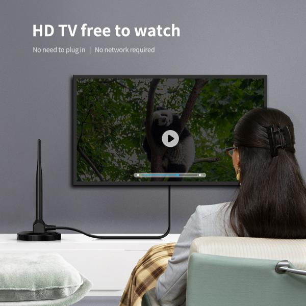 DVB-T Indoor TV Antenna with Frequency Range of 174-230/470-862 MHZ and VSWR 2.0