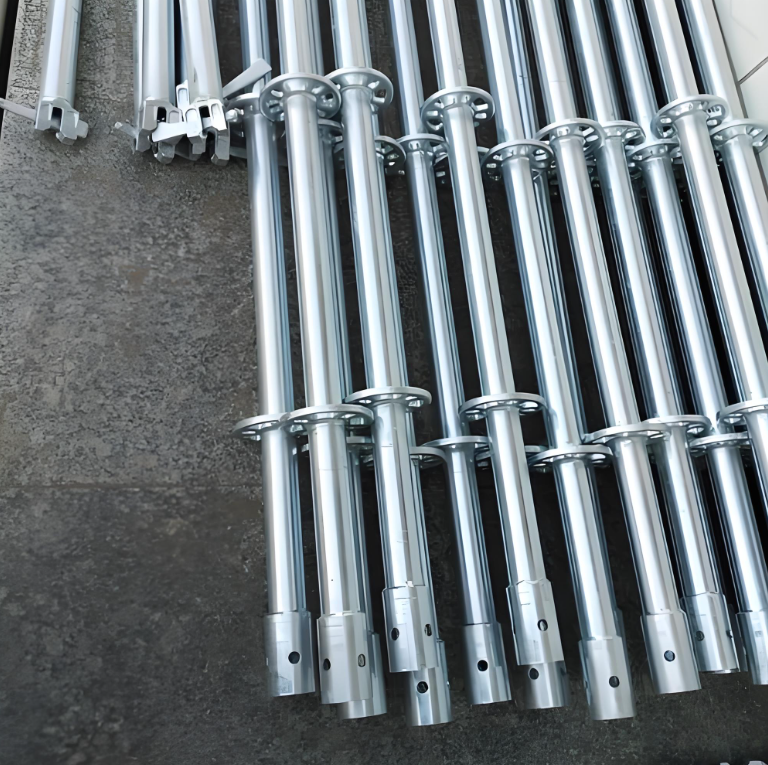 Hot Dip Galvanized Q235 Ringlock Scaffolding Vertical Standard 48.3mm