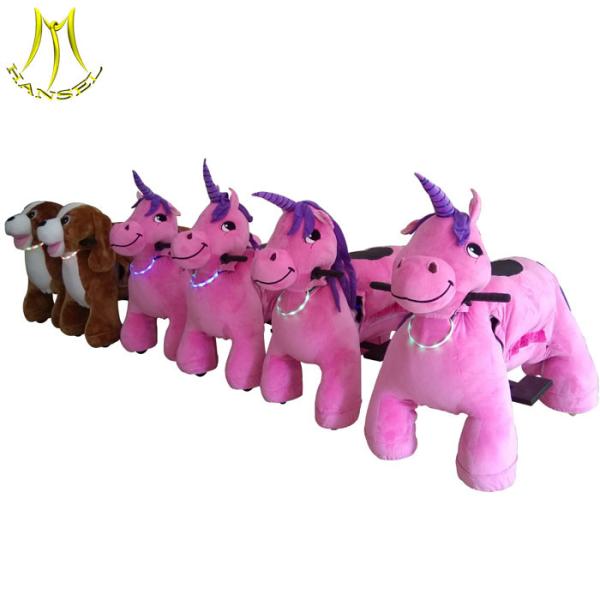 Hansel wholesale carnival plush animals kids ride on animal toy car